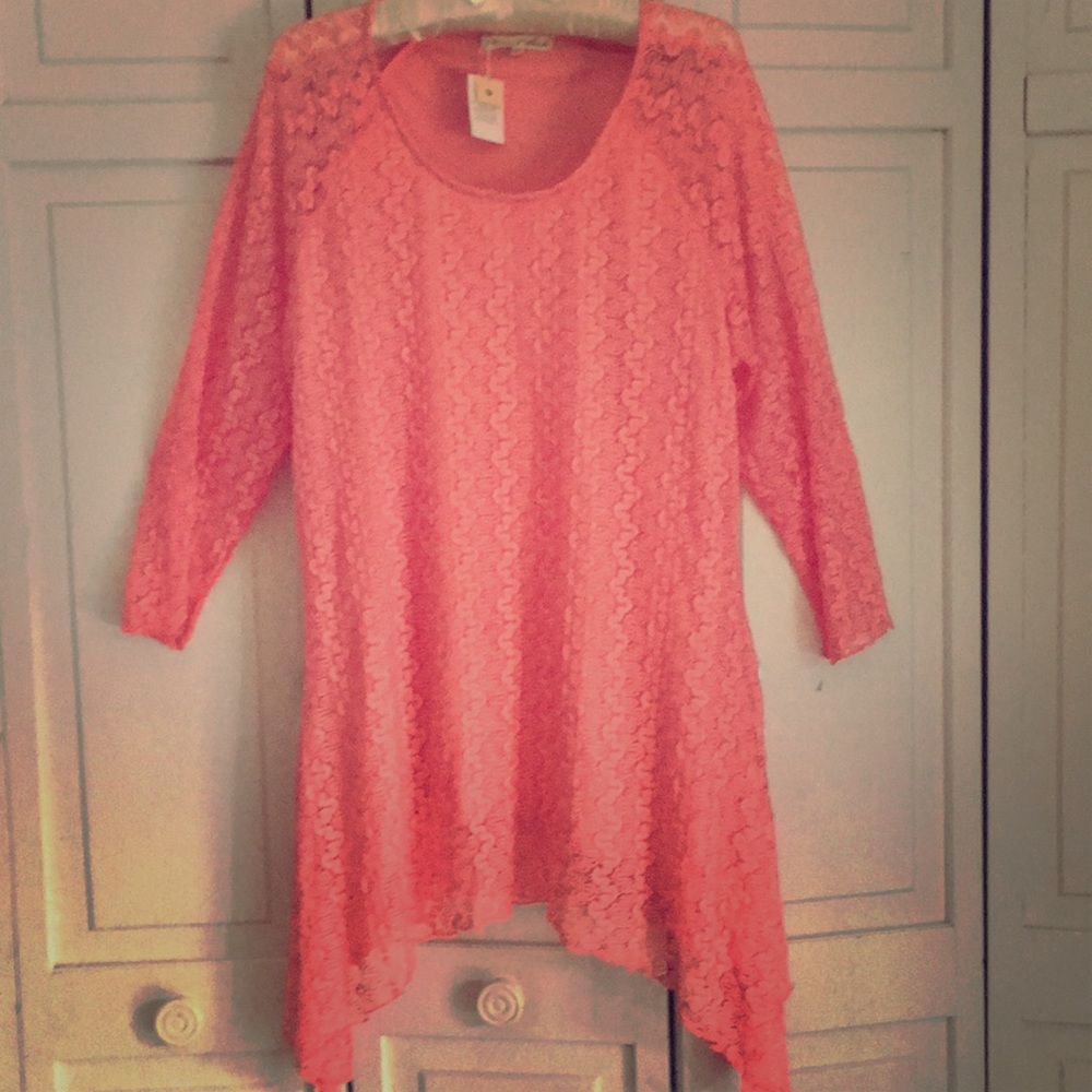 Pink Lace Tunic